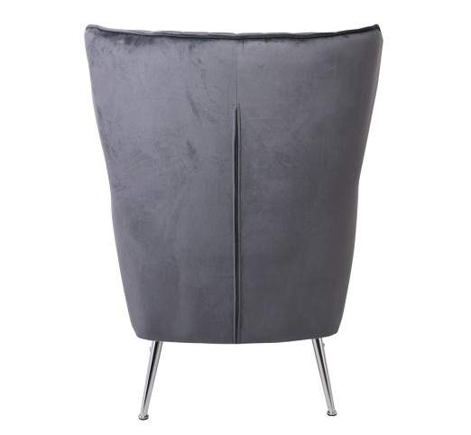 CROMA Armchair Fabric Grey Velure
