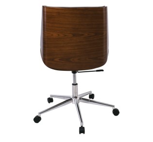 BF9860 Office Chair Walnut/Pu Black
