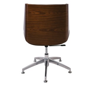 BF9860V Visitor Armchair Walnut/Pu Black