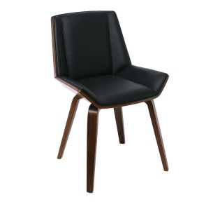 NUMAN Chair Walnut/Pu Black 2