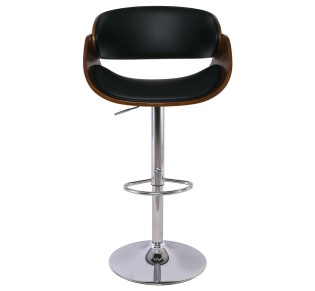 JOY Bar Stool Walnut/Pu Black