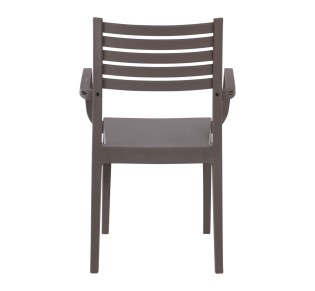 OLIMPIA Plastic Armchair Tortora Beige