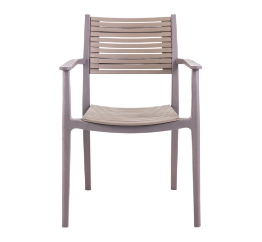 AKRON Armchair / PP & UV Sand Beige - Tortora