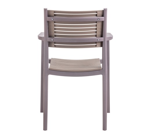 AKRON Πολυθρόνα / PP & UV Sand Beige - Tortora