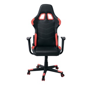 BF9150 Gaming Πολυθρόνα Γραφείου, Ανάκλιση Πλάτης έως 90°, Pu Μαύρο - Κόκκινο