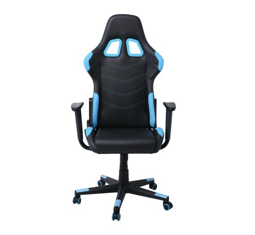 BF9150 Gaming Πολυθρόνα Γραφείου, Ανάκλιση Πλάτης έως 90°, Pu Μαύρο - Μπλε