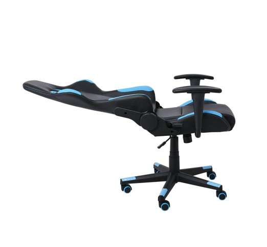 BF9150 Gaming Πολυθρόνα Γραφείου, Ανάκλιση Πλάτης έως 90°, Pu Μαύρο - Μπλε