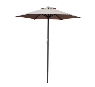 UMBRELLA D.200cm Alu Anthracite/Fabric Beige (w/o flaps)