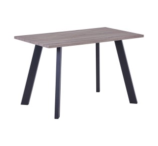 BAXTER Τραπέζι Κουζίνας Τραπεζαρίας 120x70cm / Μέταλλο Βαφή Μαύρο - Sonoma Oak 2