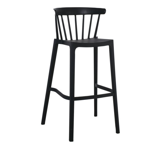 WEST Bar Stool PP-UV Black
