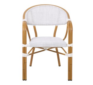 VEGERA Armchair Alu Natural/Textilene Ecru