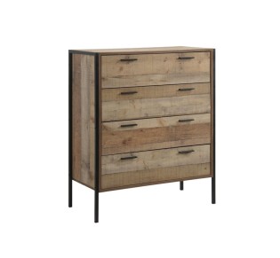 PALLET-W Dresser 4-Drawers 84x40x100cm Antique Oak