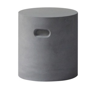 CONCRETE Cylinder Σκαμπό Κήπου - Βεράντας Ø37cm / Cement - Grey