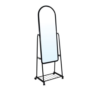 ROLLAND Big Floor Mirror Metal Black 2