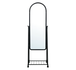 ROLLAND Small Floor Mirror Metal Black
