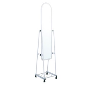 ROLLAND Small Floor Mirror Metal White