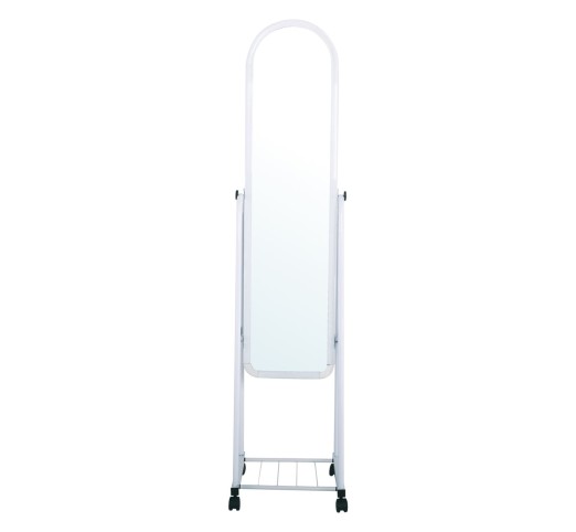 ROLLAND Small Floor Mirror Metal White