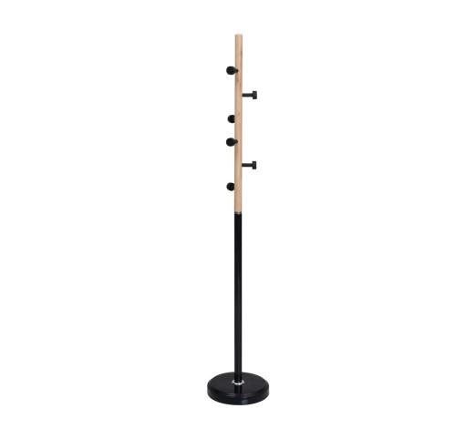 NORDIC Hanger - Coat Stand / Steel Black - Natural