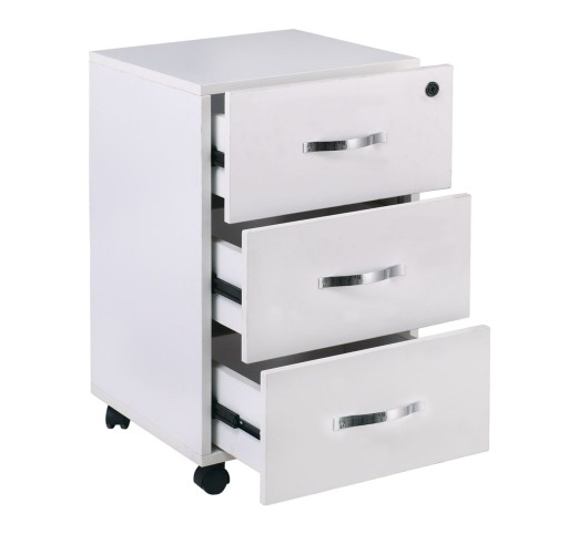 UNIT Mobile Pedestal 3-Drawers 38x42x63 White