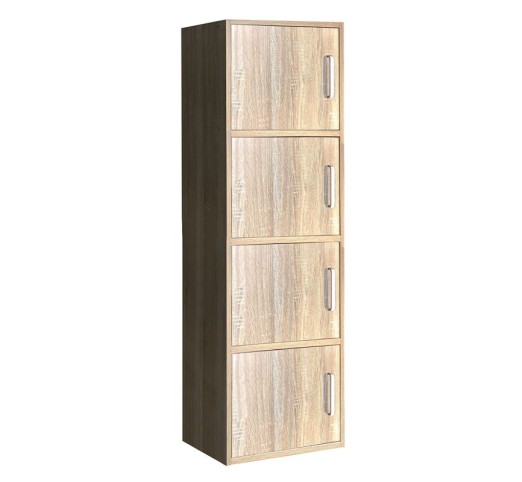 CLOSET Ντουλάπι Βοηθητικό Τετράφυλλο, Απόχρωση Sonoma