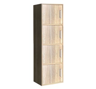 CLOSET Ντουλάπι Βοηθητικό Τετράφυλλο, Απόχρωση Sonoma 2