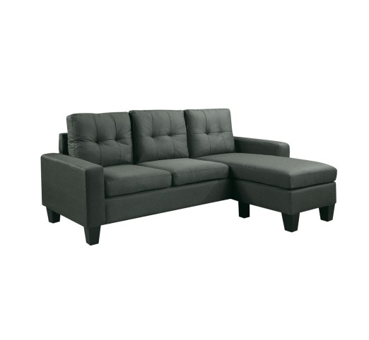 PORTO Reversible Corner Sofa / Dark Grey - Fabric
