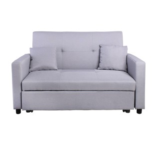 IMOLA Sofa 2-Seater - Bed Light Grey Fabric
