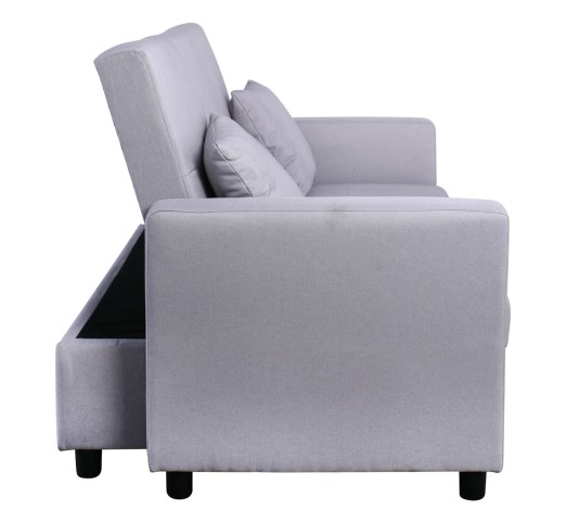 IMOLA Sofa 2-Seater - Bed Light Grey Fabric