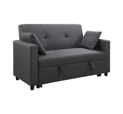 IMOLA Sofa 2-Seater Bed / Fabric Dark Grey