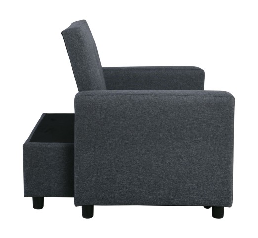 IMOLA Armchair-Bed Dark Grey Fabric