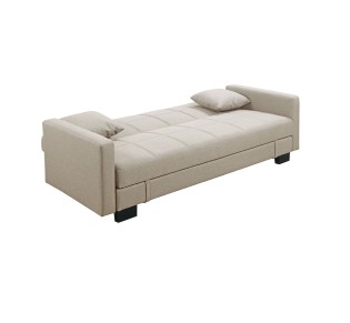 KELSO Sofabed w/Storage Fabric Cappuccino
