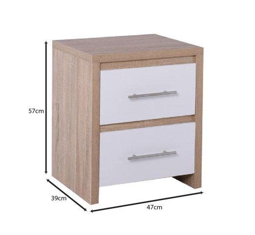 KENNEL Bedside 47x39x57 Sonoma/White