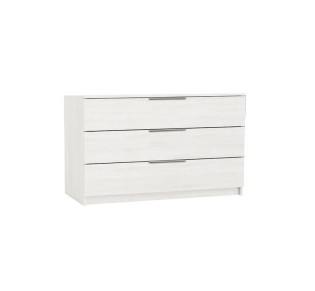 DRAWER Συρταριέρα με 3 Συρτάρια, Απόχρωση Άσπρο