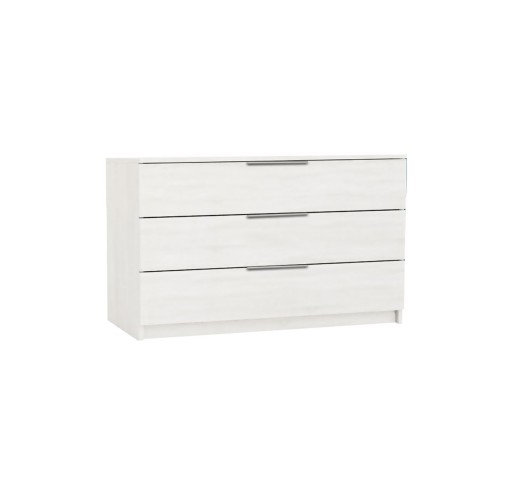 DRAWER Συρταριέρα με 3 Συρτάρια, Απόχρωση Άσπρο