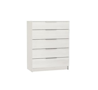 DRAWER Συρταριέρα με 5 Συρτάρια, Απόχρωση Άσπρο