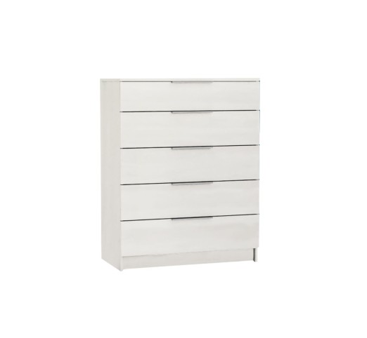 DRAWER Συρταριέρα με 5 Συρτάρια, Απόχρωση Άσπρο