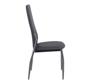 FRESH Chair K/D Chromed Frame/Grey Pvc