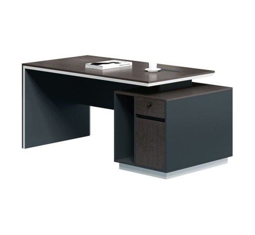 ADVANCE Desk 180x80 Dark Walnut/Grey