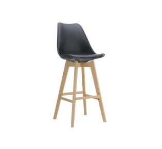 MARTIN Bar Stool PP Black - seat height 67cm (assembled cushion)