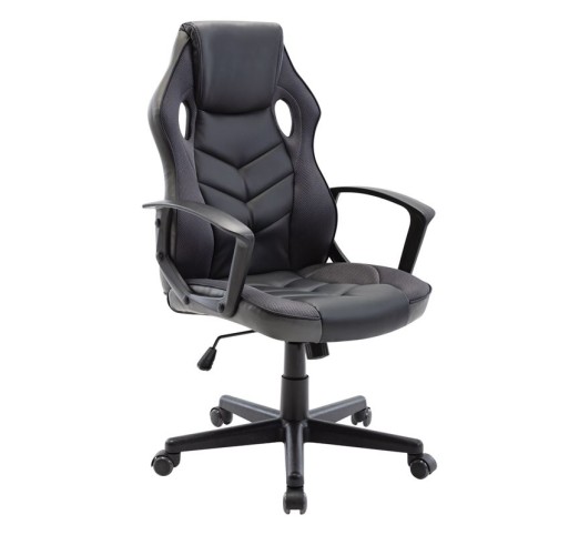 BF7700 Gaming Πολυθρόνα Mesh, Pu Μαύρο - Γκρι