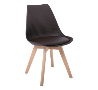 MARTIN STRIPE Chair PP Brown (assembled cushion) 2