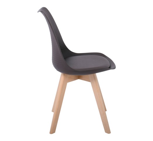 MARTIN STRIPE Chair PP Brown (assembled cushion)