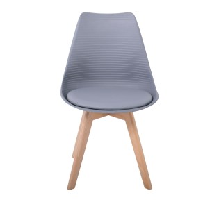MARTIN STRIPE Chair PP Grey (assembled cushion)