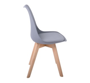 MARTIN STRIPE Chair PP Grey (assembled cushion)