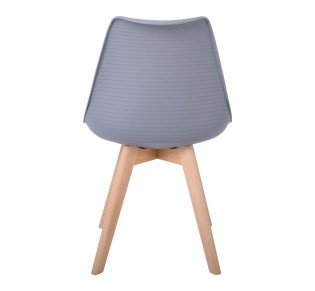 MARTIN STRIPE Chair PP Grey (assembled cushion)