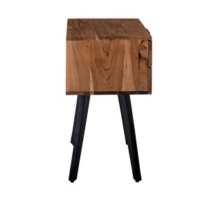 ANKO Bedside 47x35x65cm Acacia Natural/Steel Black