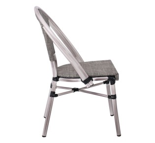 COSTA Chair Alu Antique Grey/Textilene Beige