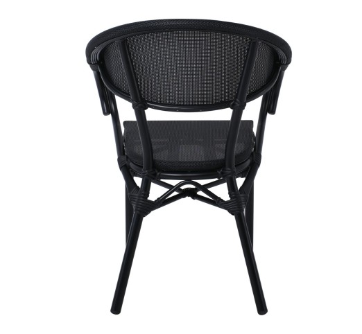 COSTA Armchair Alu Black/Textilene Black