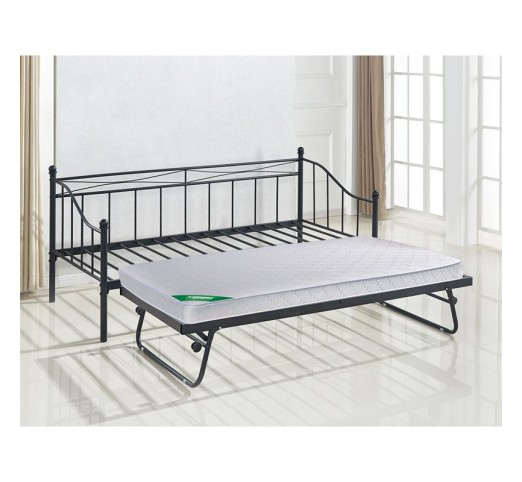 MARIN Set Daybed with Mattress B Steel Black