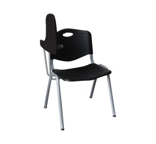 STUDY Chair-Desk Steel Silver / PP Black